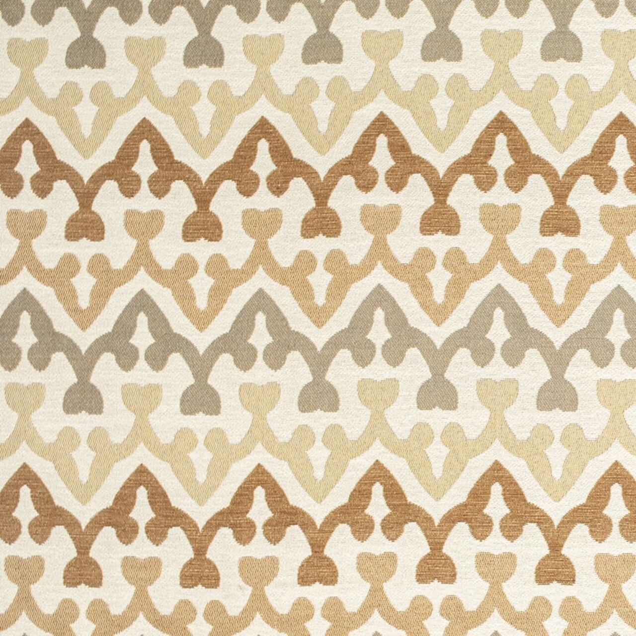 Hazelnut - Beige Taupe,brown Abstract Geometric Upholstery Fabric 54 Inches"